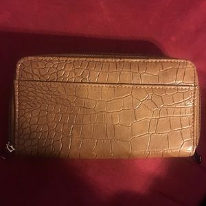 Camel Faux Leather Wallet